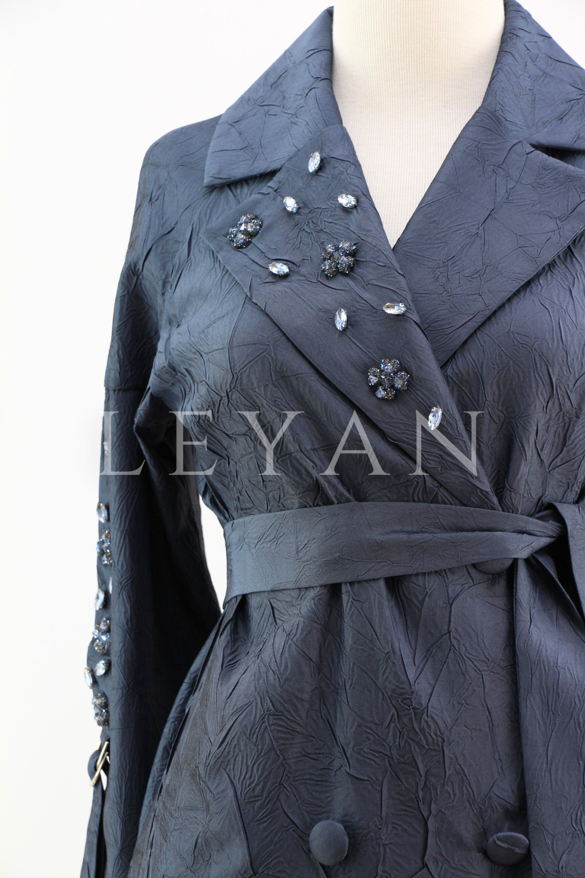 Orhan Store Taş İşlemeli Kap- LYN04400 Lacivert