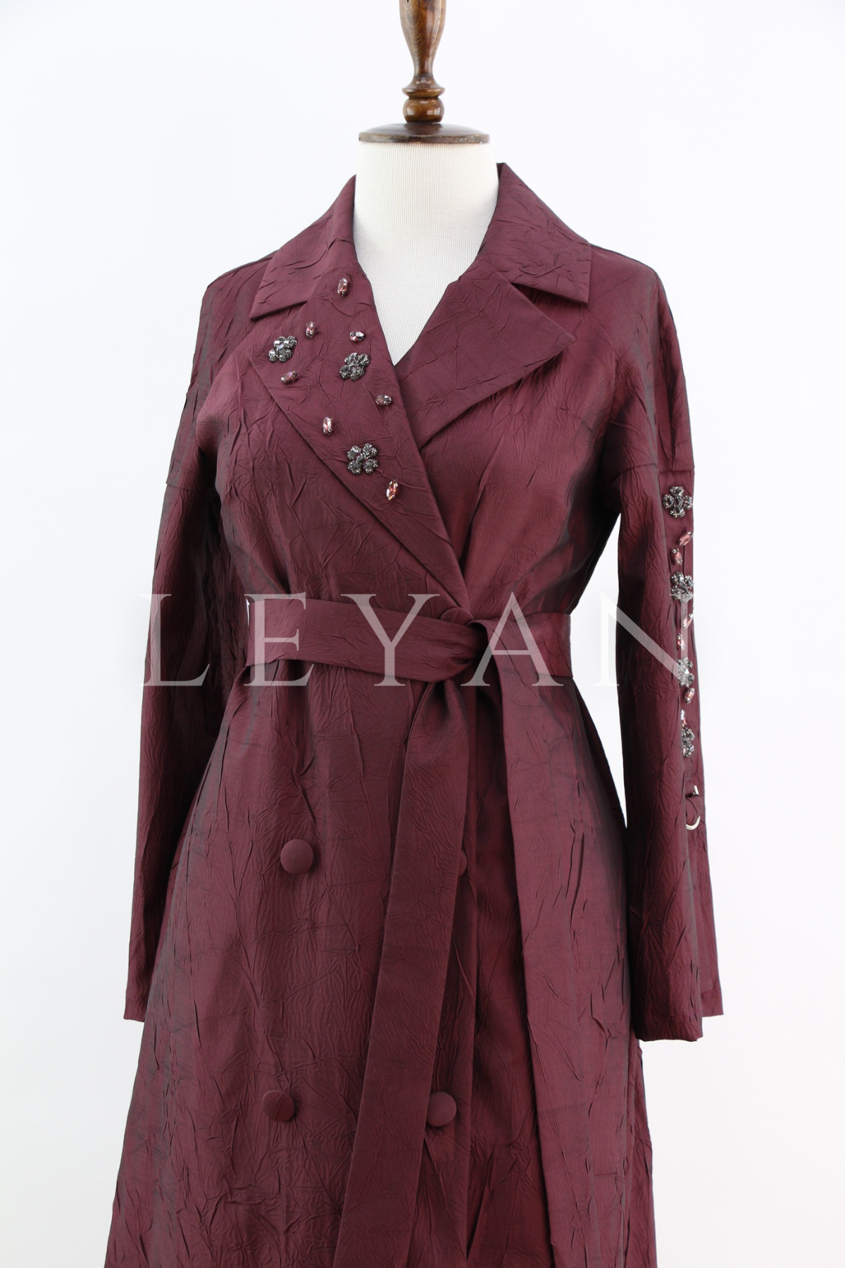 Orhan Store Taş İşlemeli Kap- LYN04400 Bordo