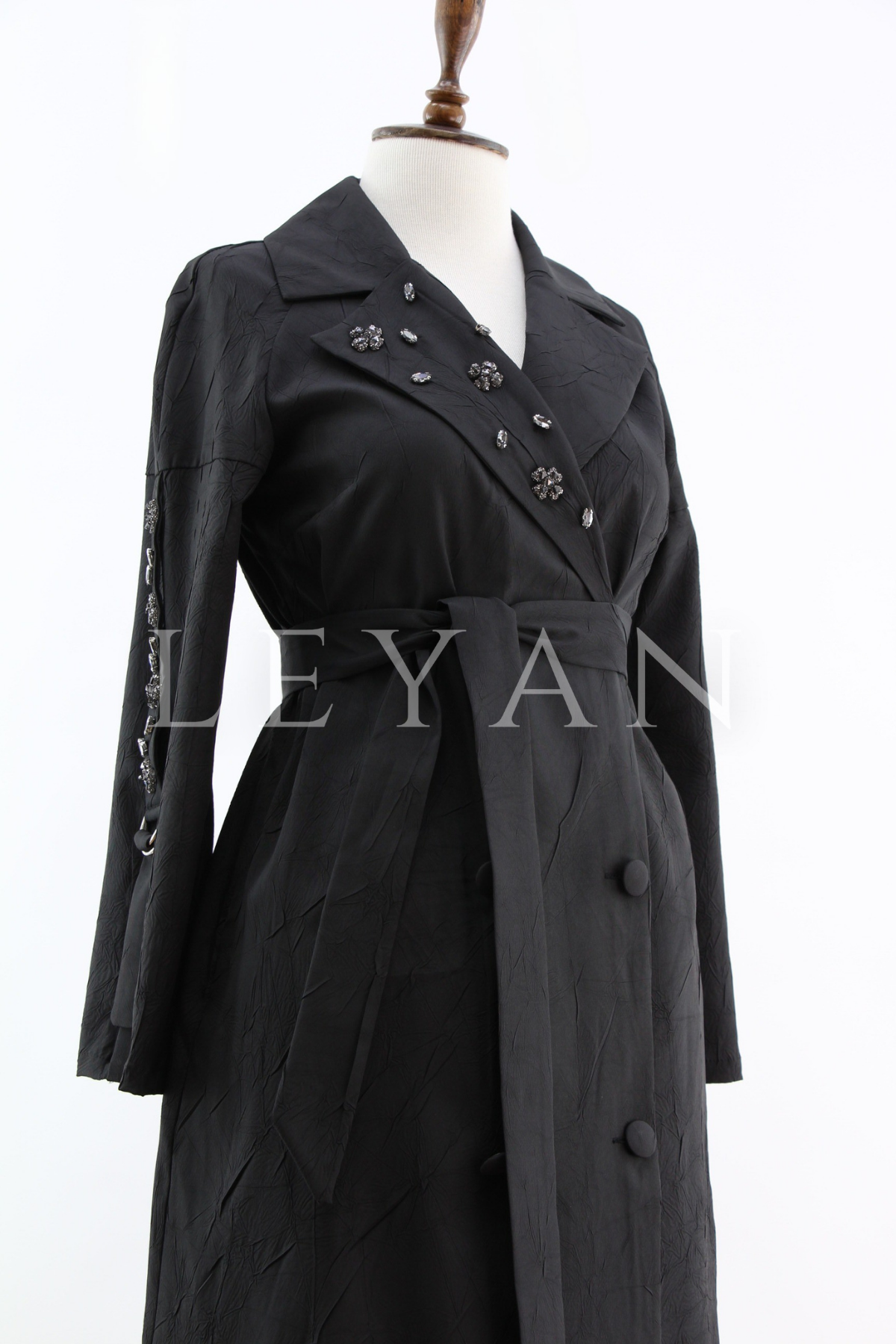 Orhan Store Taş İşlemeli Kap- LYN04400 Siyah