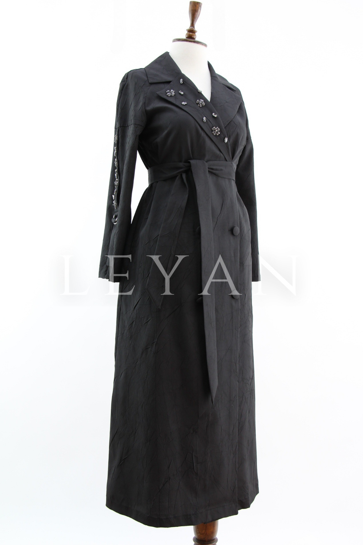 Orhan Store Taş İşlemeli Kap- LYN04400 Siyah