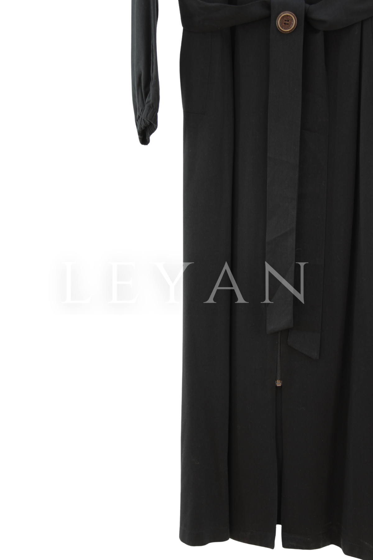 Orhan Store Düğme Detaylı Kap- LYN04442 Siyah