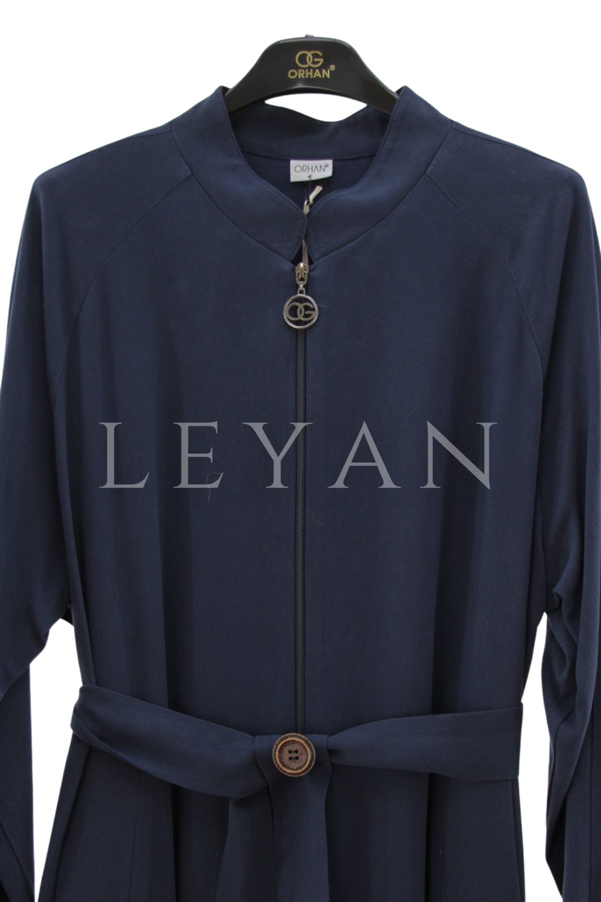 Orhan Store Düğme Detaylı Kap- LYN04442 Lacivert