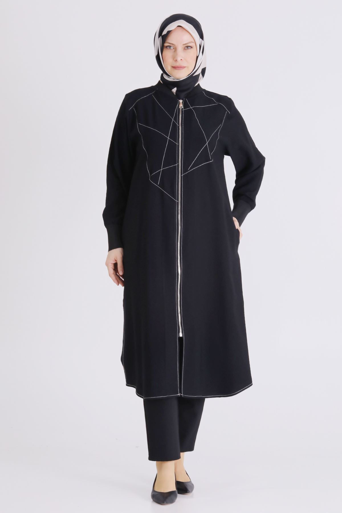 Behrem Çıtçıt Detaylı Kap- LYN04443 Siyah