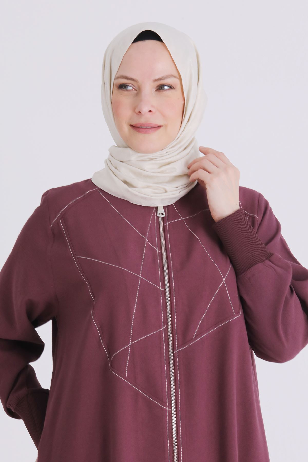 Behrem Çıtçıt Detaylı Kap- LYN04443 Bordo