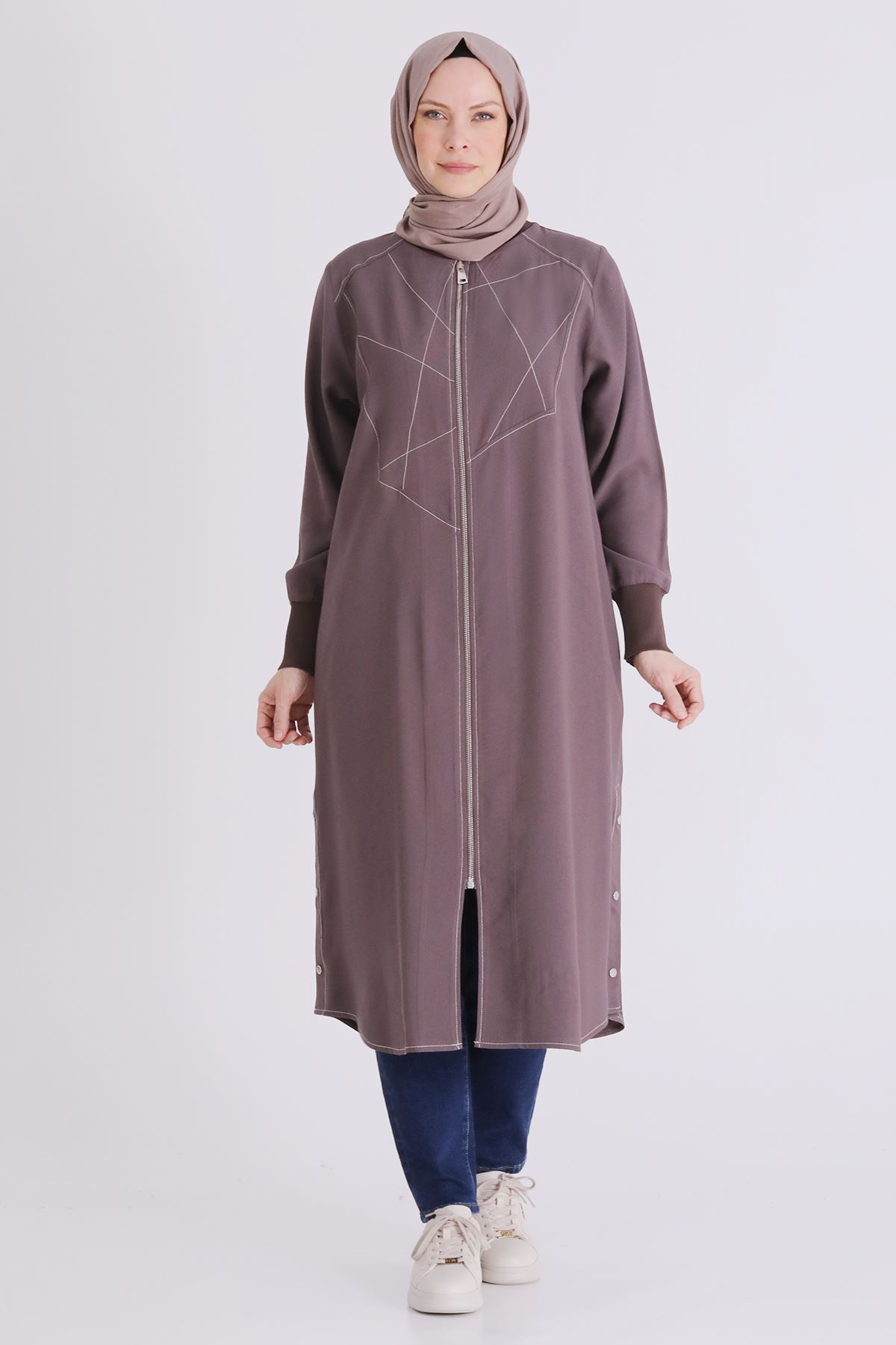 Behrem Çıtçıt Detaylı Kap- LYN04443 Kakao