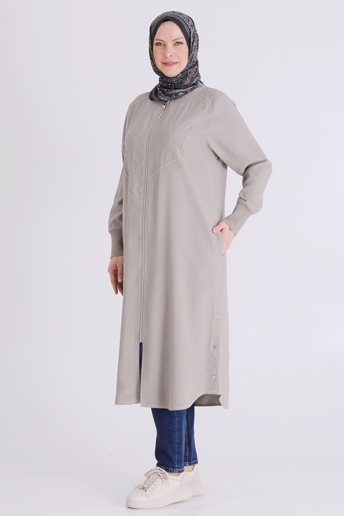 Behrem Çıtçıt Detaylı Kap- LYN04443 Küf Yeşili