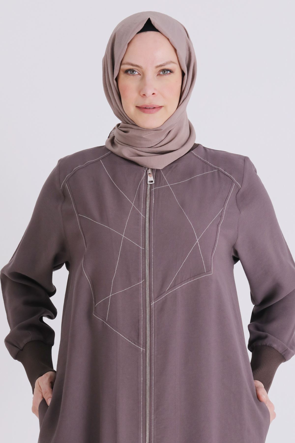 Behrem Çıtçıt Detaylı Kap- LYN04443 Kakao