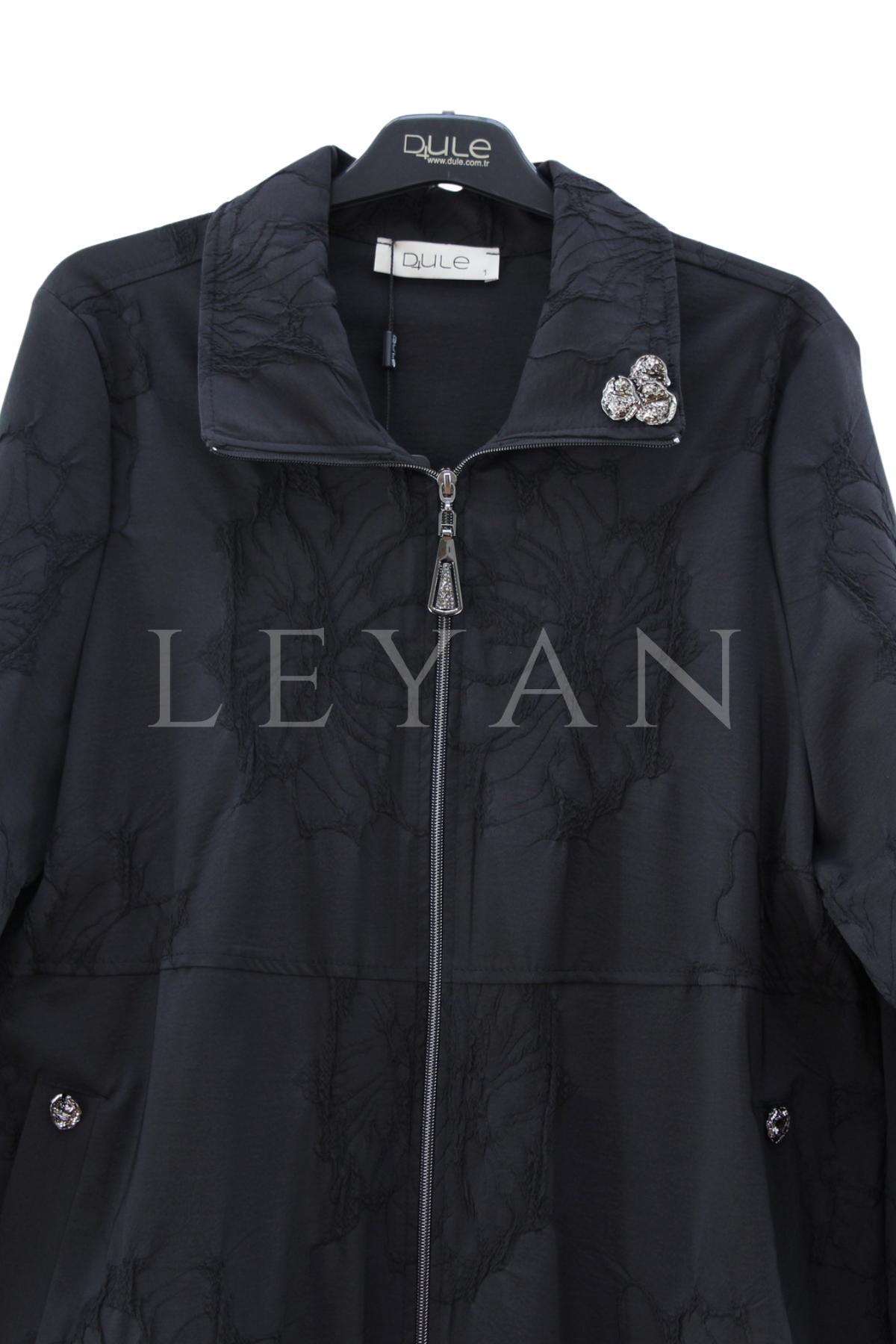 Dule Çiçek Desenli Kap- LYN04444 Siyah