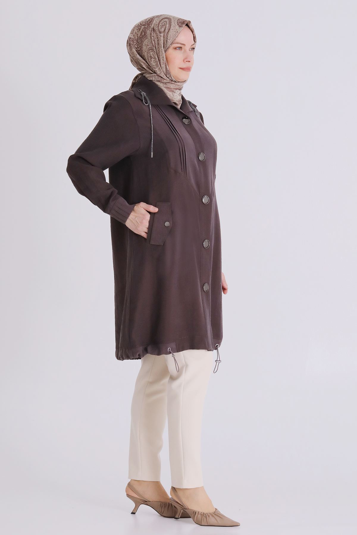 Behrem Tencel Kap- LYN04387 Kahve