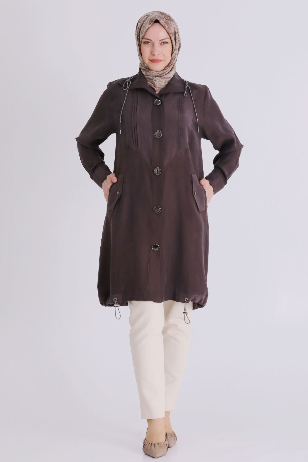 Behrem Tencel Kap- LYN04387 Kahve