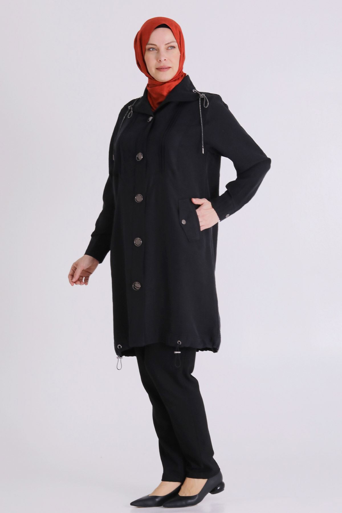 Behrem Tencel Kap- LYN04387 Siyah