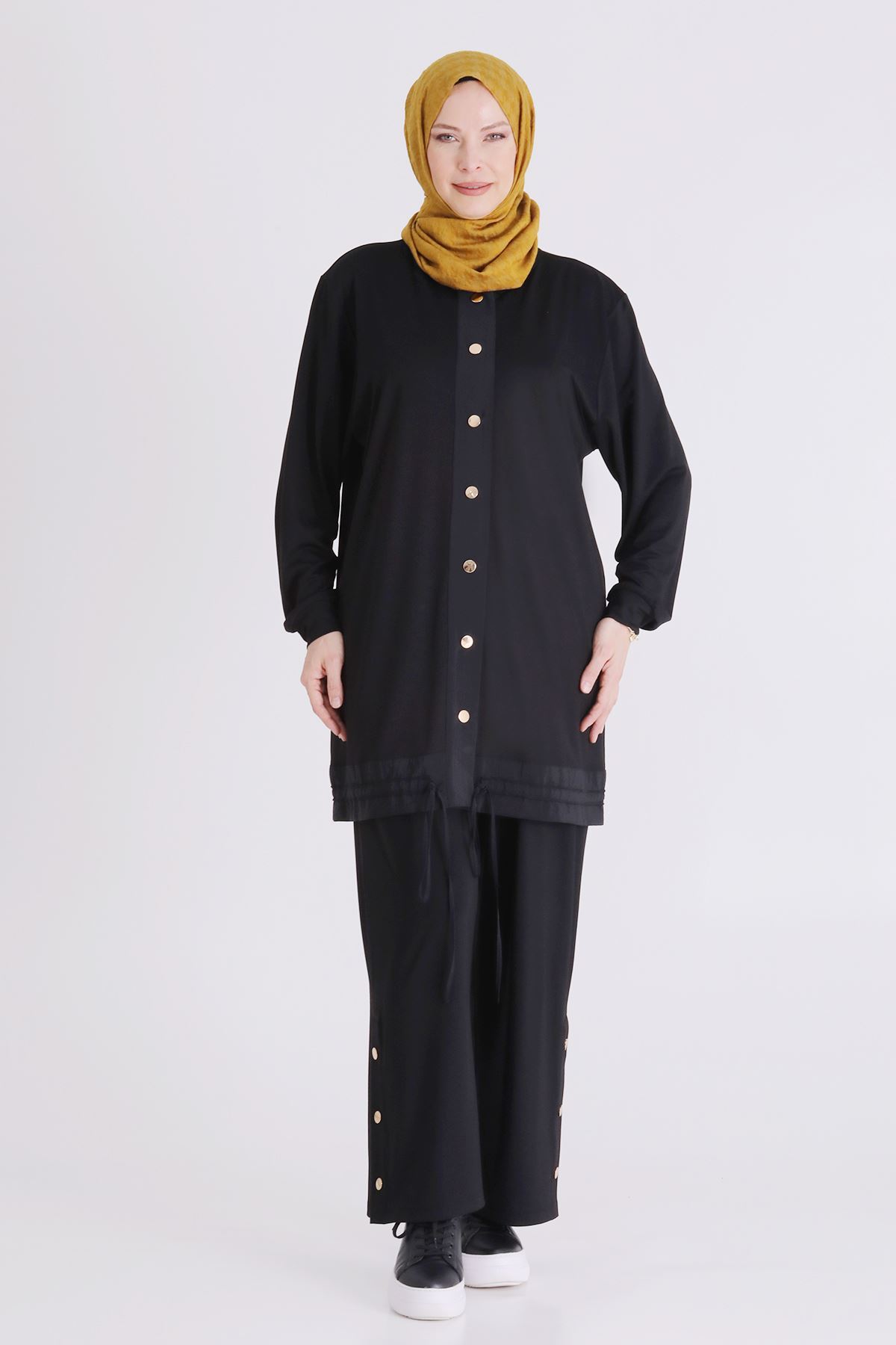 Behrem Çıtçıtlı Takım- LYN04445 Siyah