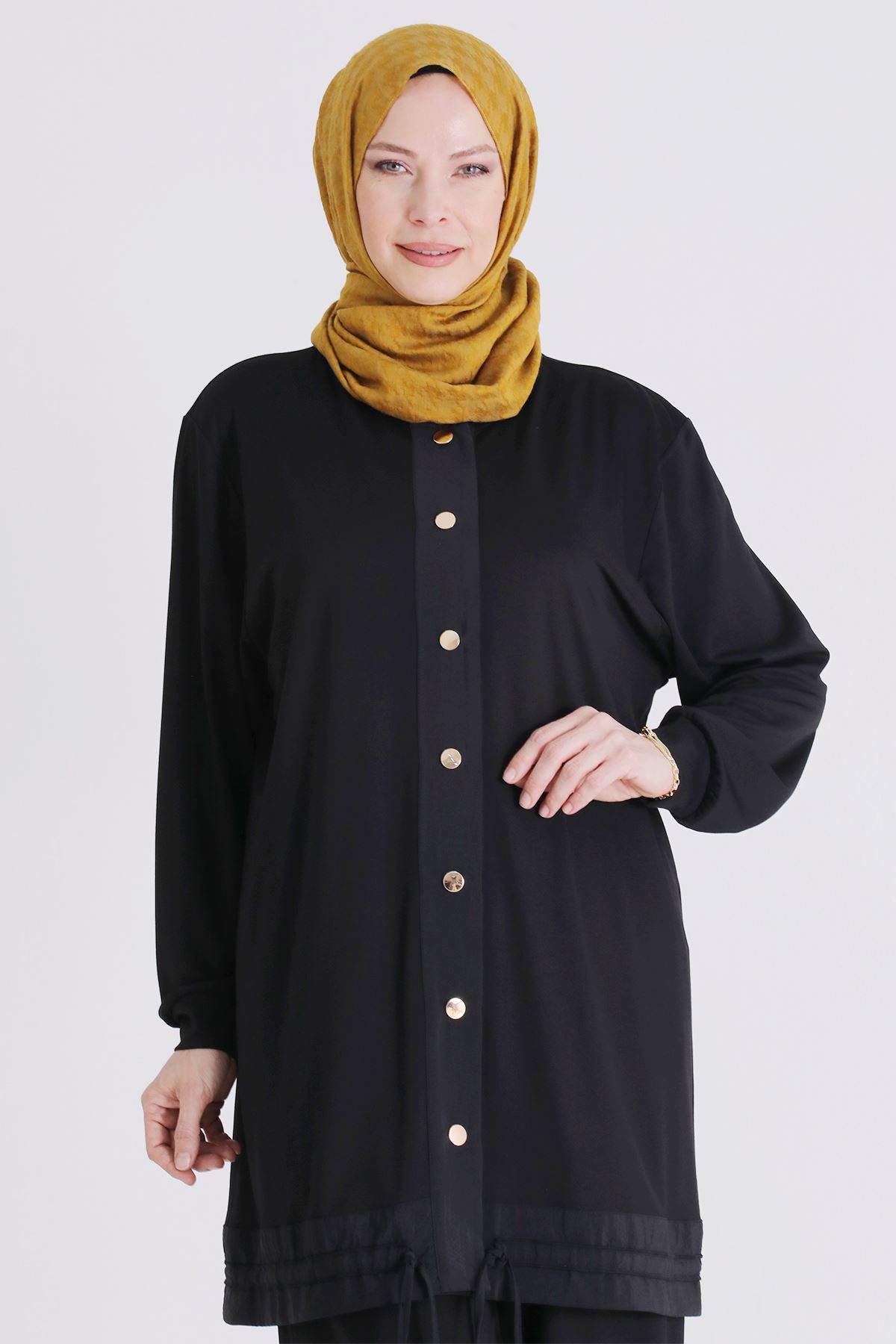 Behrem Çıtçıtlı Takım- LYN04445 Siyah