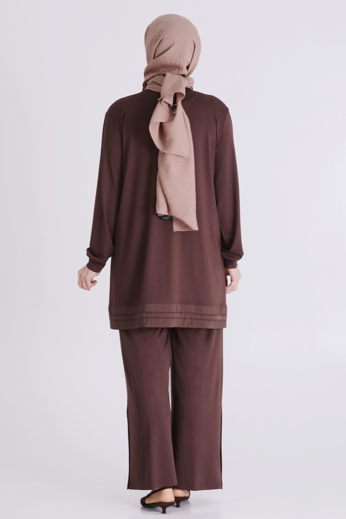 Behrem Çıtçıtlı Takım- LYN04445 Kahve