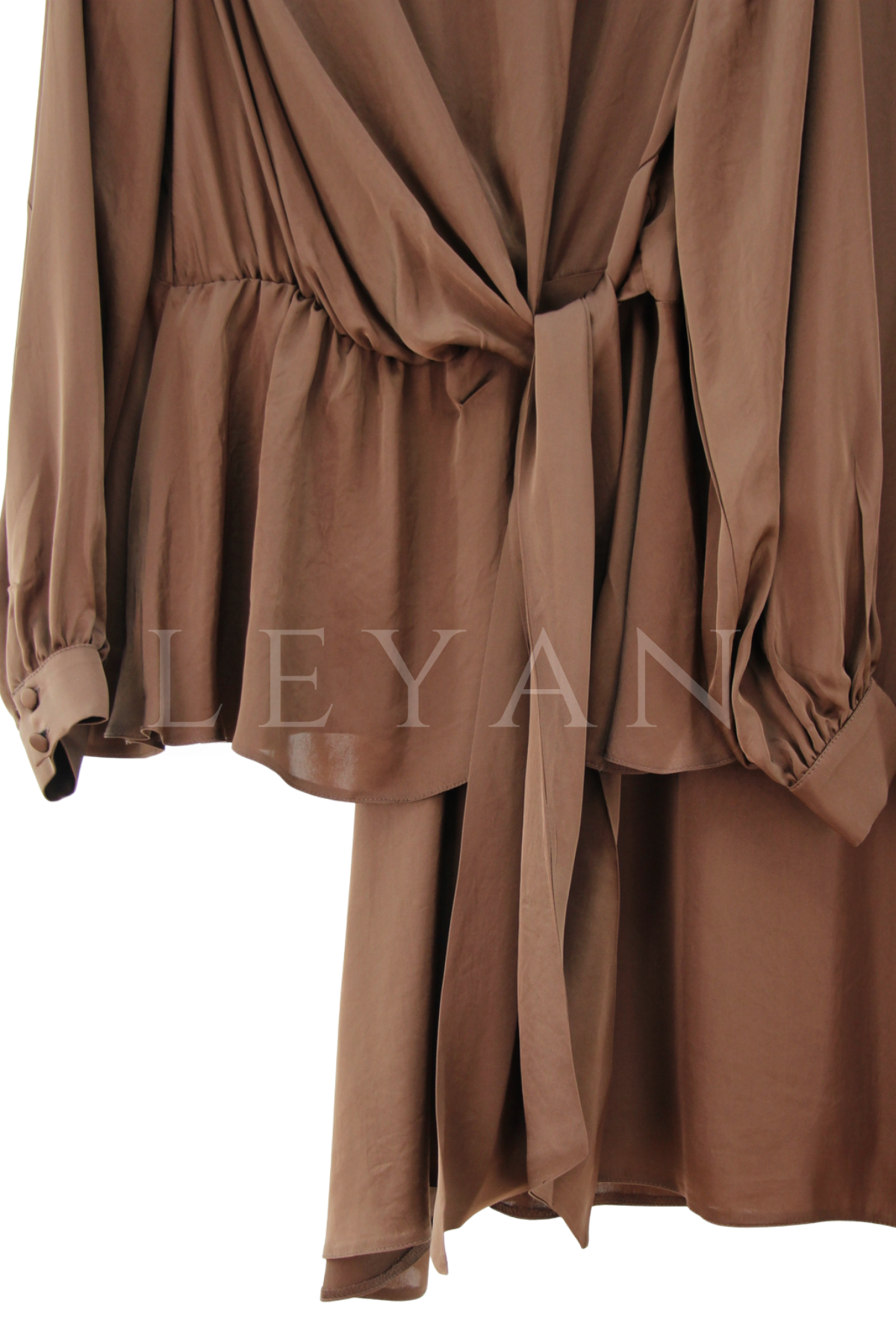 Orhan Store İşleme Detaylı Takım- LYN04448 Kahve