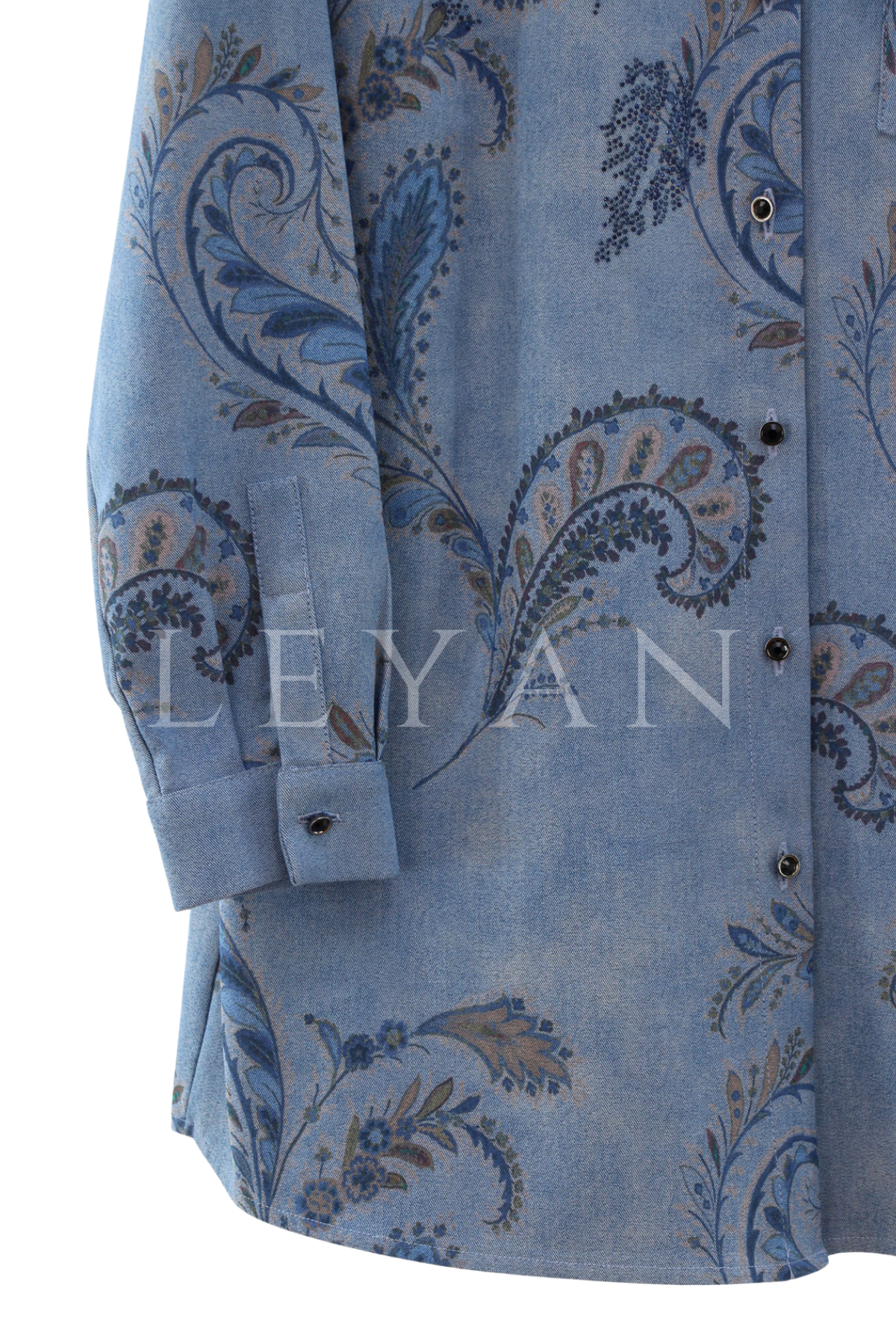 Fuat Gürşen Desenli Taşlı Tunik- LYN04450 Orjinal