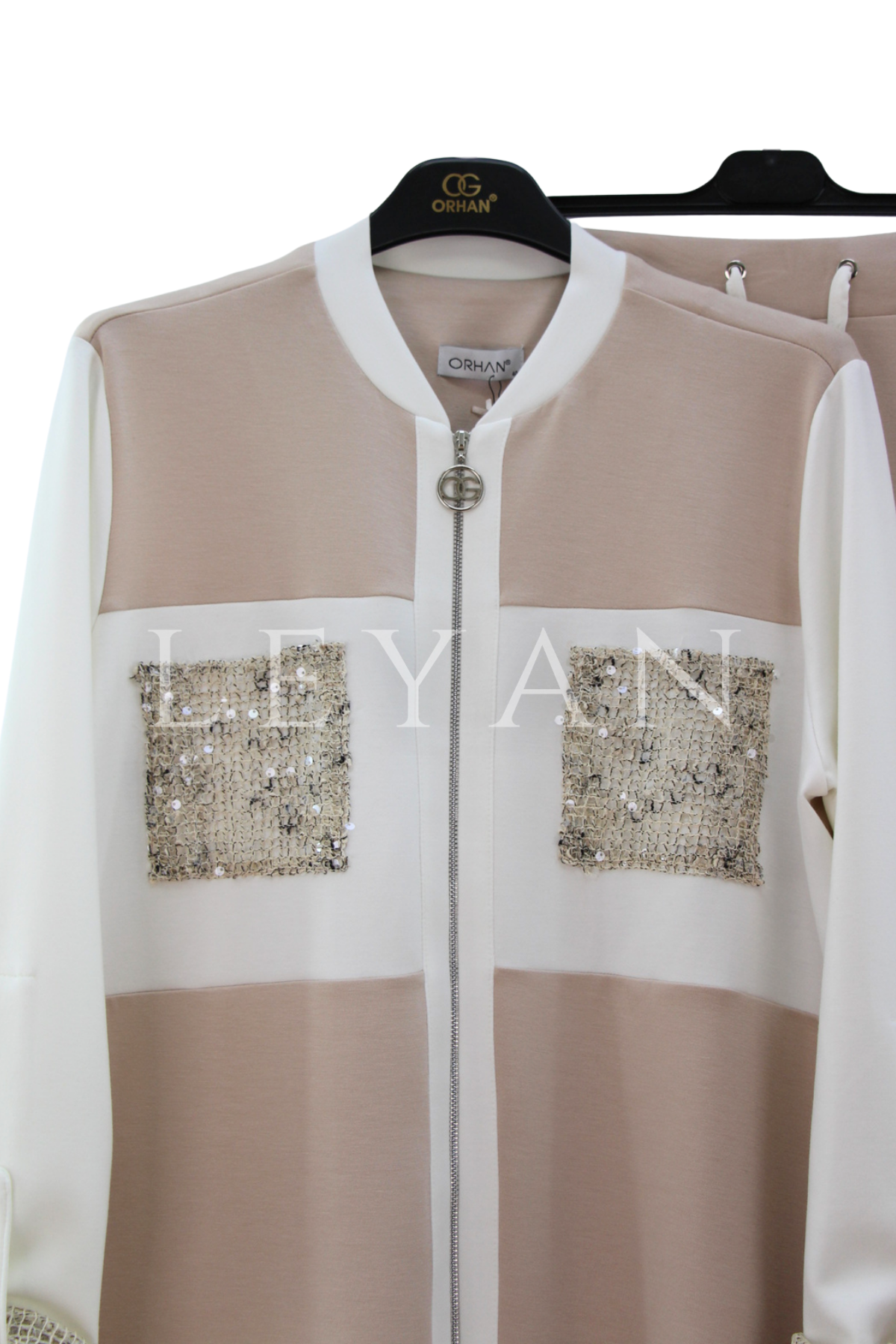 Orhan Store File Detaylı Takım- LYN04454 Bej