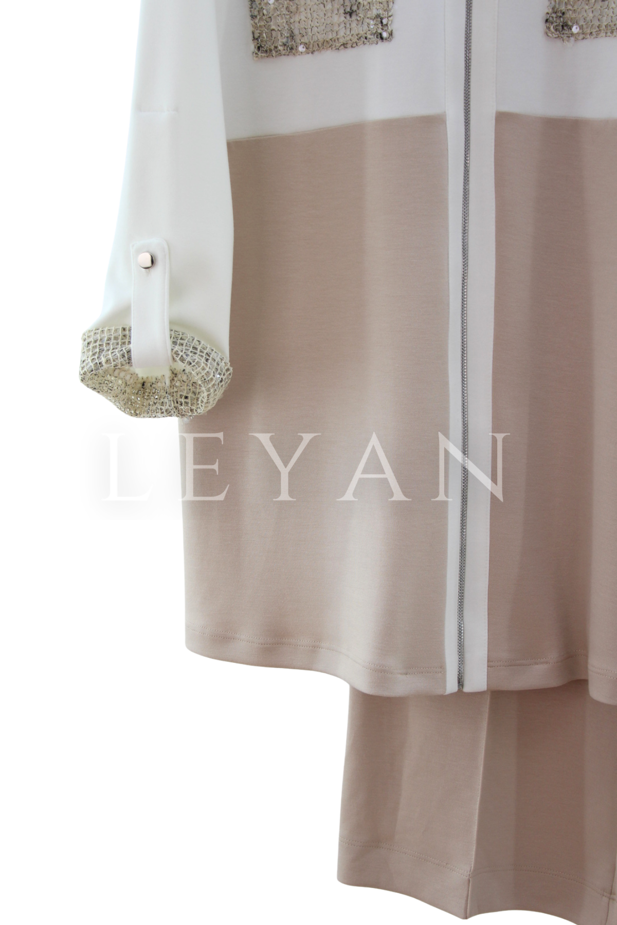Orhan Store File Detaylı Takım- LYN04454 Bej