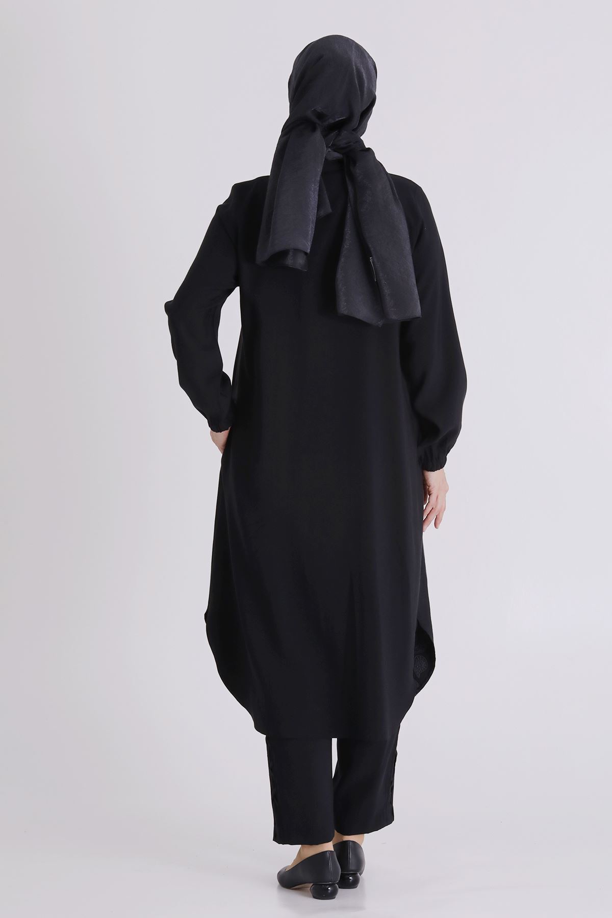 Behrem Nakışlı Takım-  LYN04390 Siyah