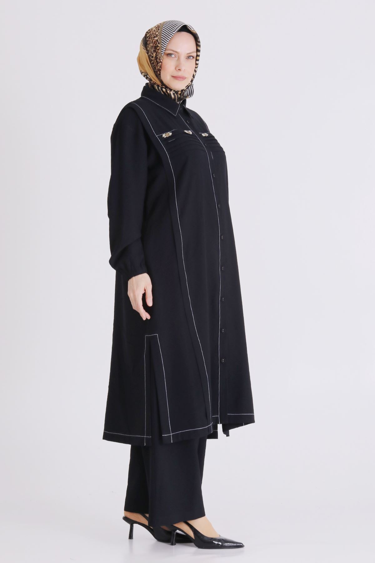 Behrem Pileli Takım- LYN04459 Siyah