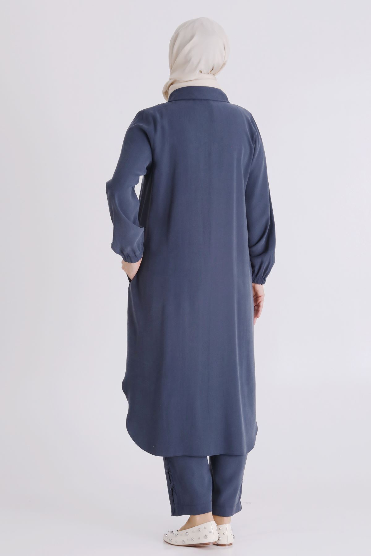 Behrem Nakışlı Takım-  LYN04390 Lacivert