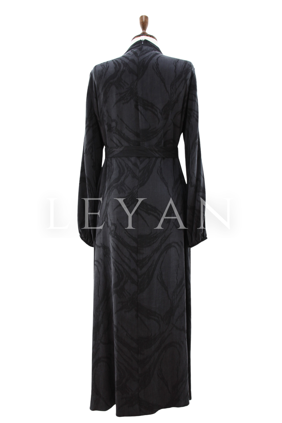 Orhan Store Qupra Elbise- LYN04463 Siyah