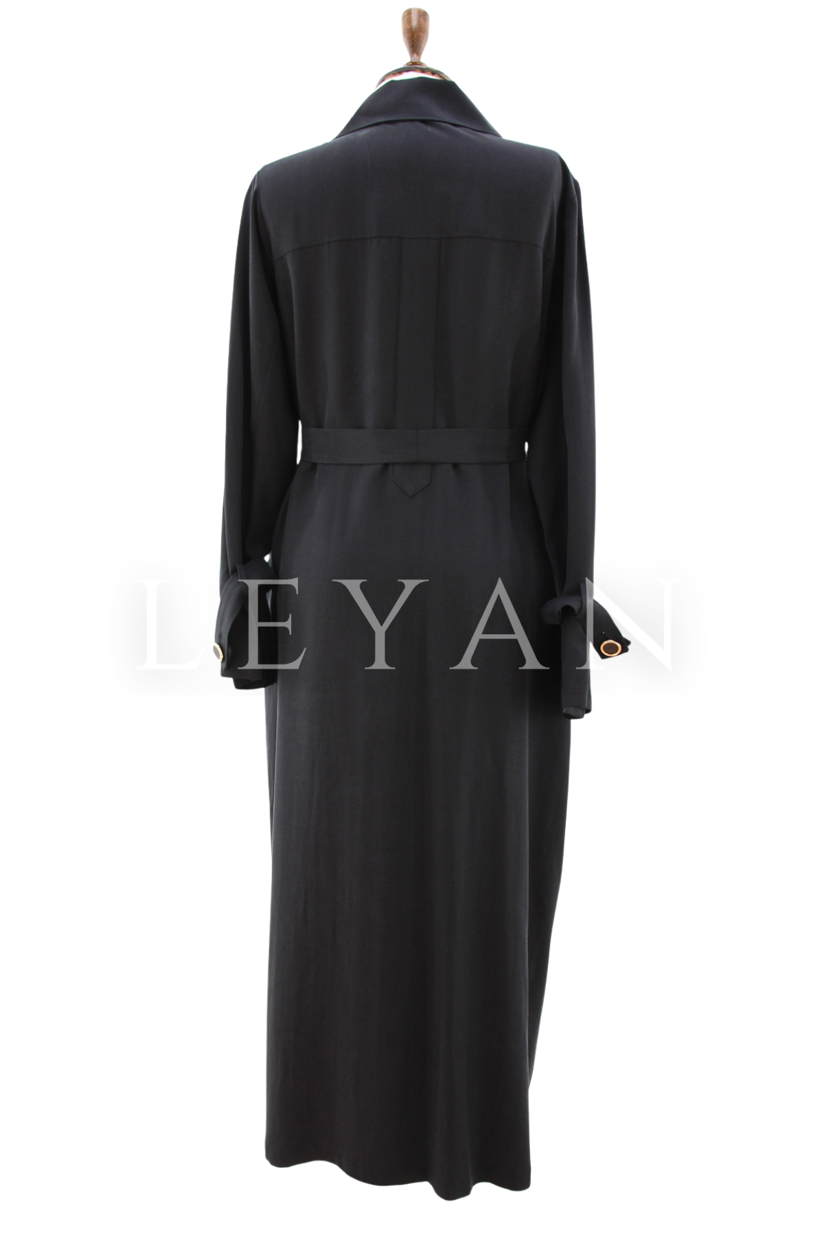 Orhan Store Güpürlü Düğme Detaylı Kap- LYN04461 Siyah