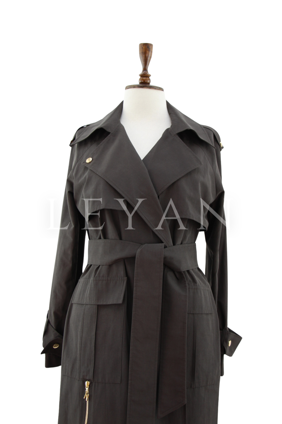 Nuss Kolları Kemerli Kap- LYN04468 Kahve