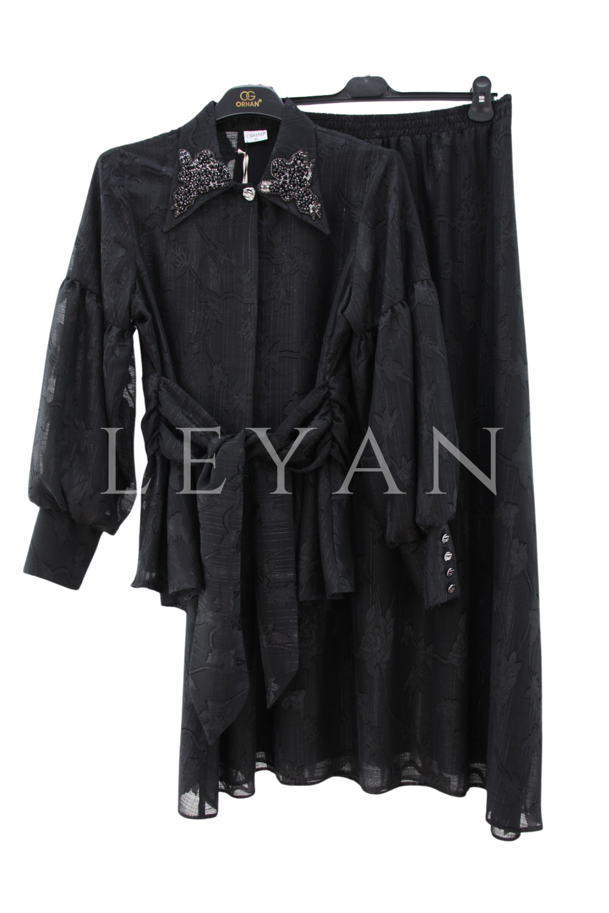 Orhan Store Tüllü Takım- LYN04467 Siyah