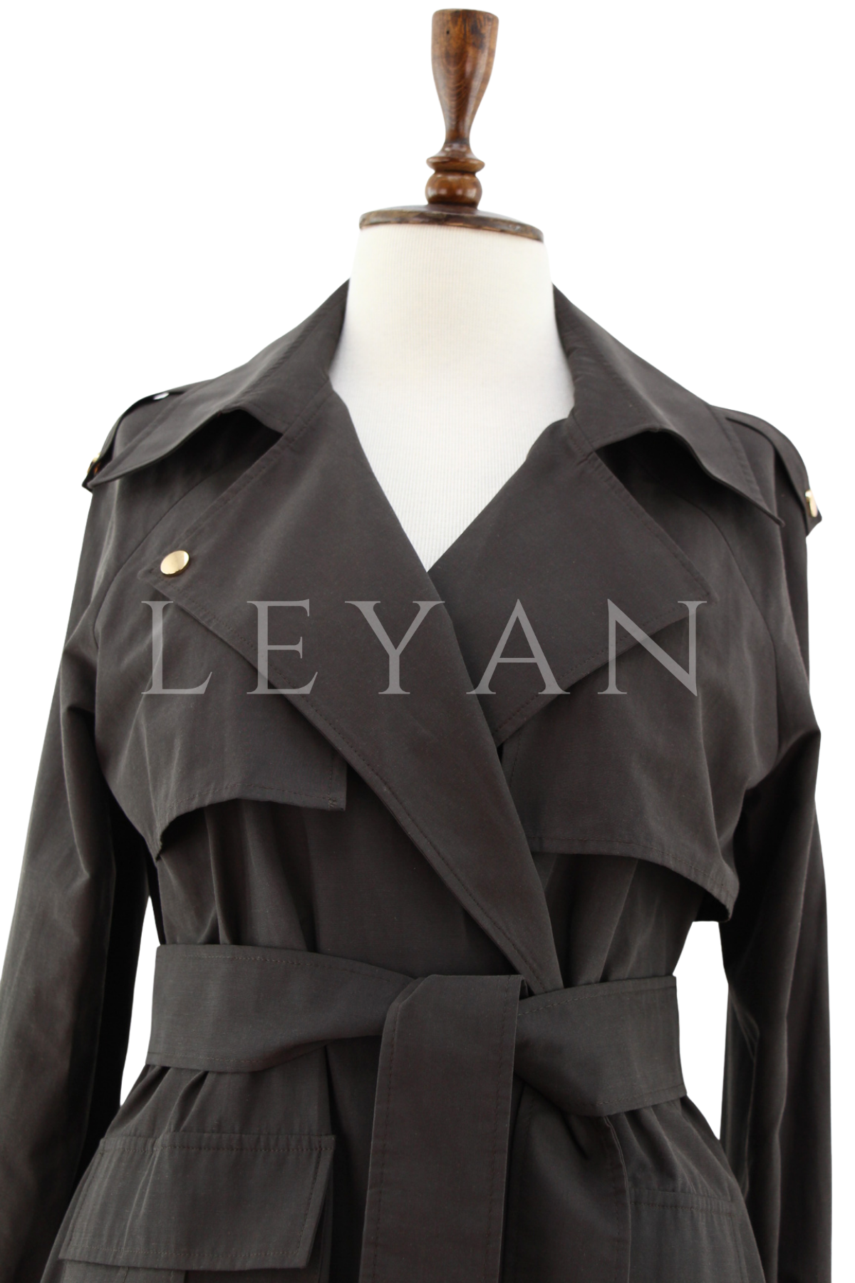 Nuss Kolları Kemerli Kap- LYN04468 Kahve