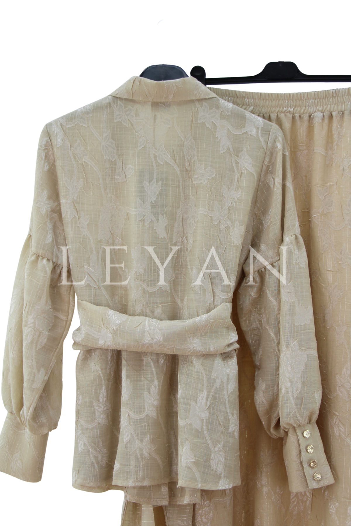 Orhan Store Tüllü Takım- LYN04467 Bej