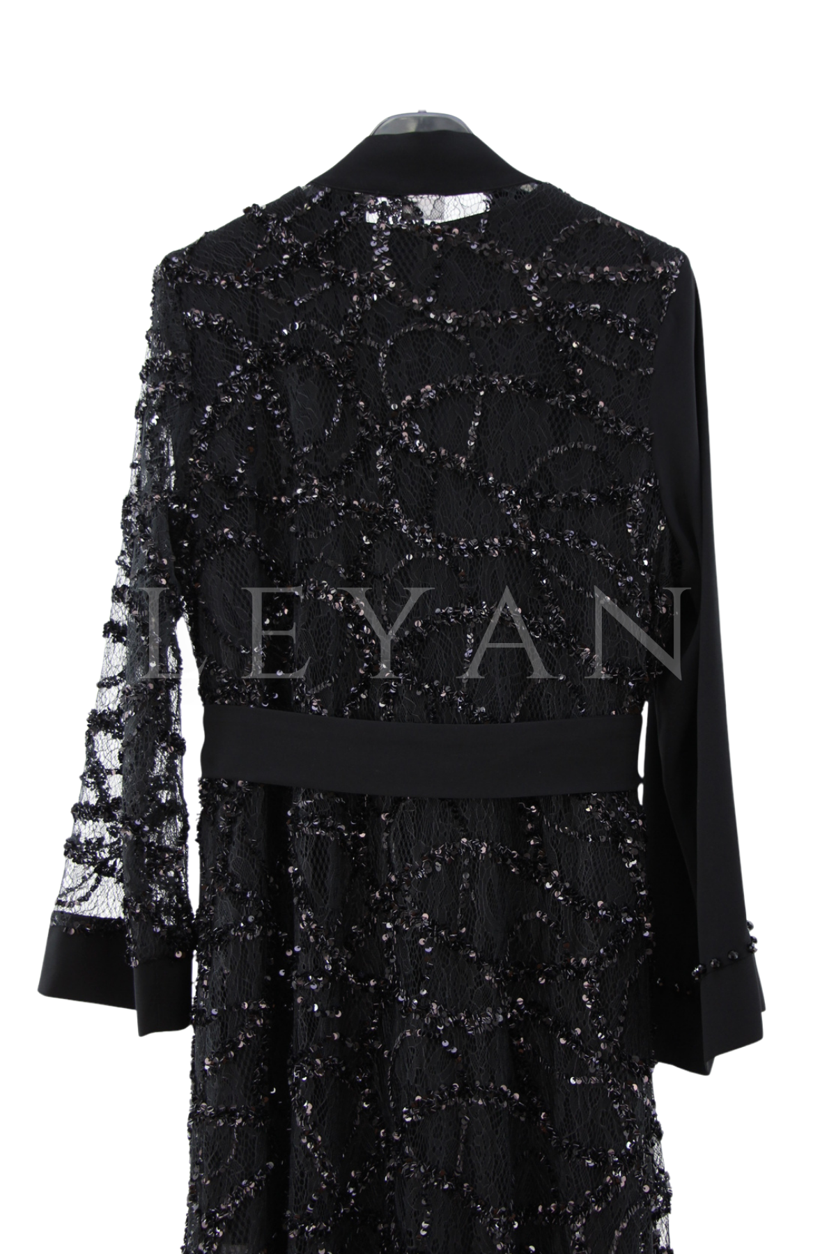 Orhan Store İşlemeli Abaya Takım- LYN04469 Siyah
