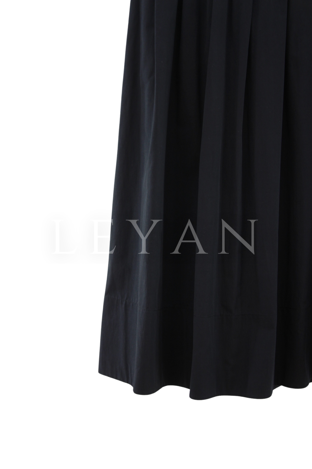 Sentez Ely Beli Lastikli Etek- LYN04479 Siyah