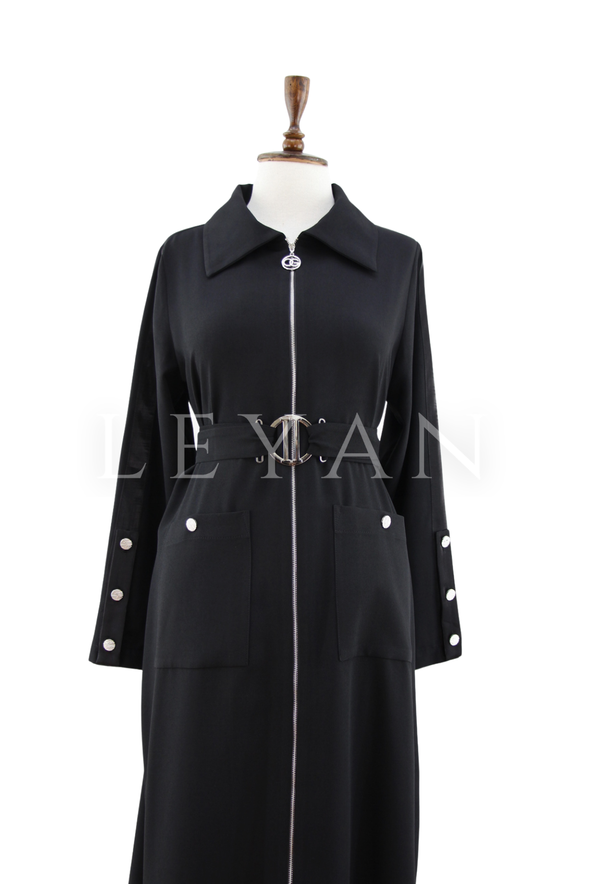 Orhan Store Kolları Şerit Detaylı Kap- LYN04481 Siyah