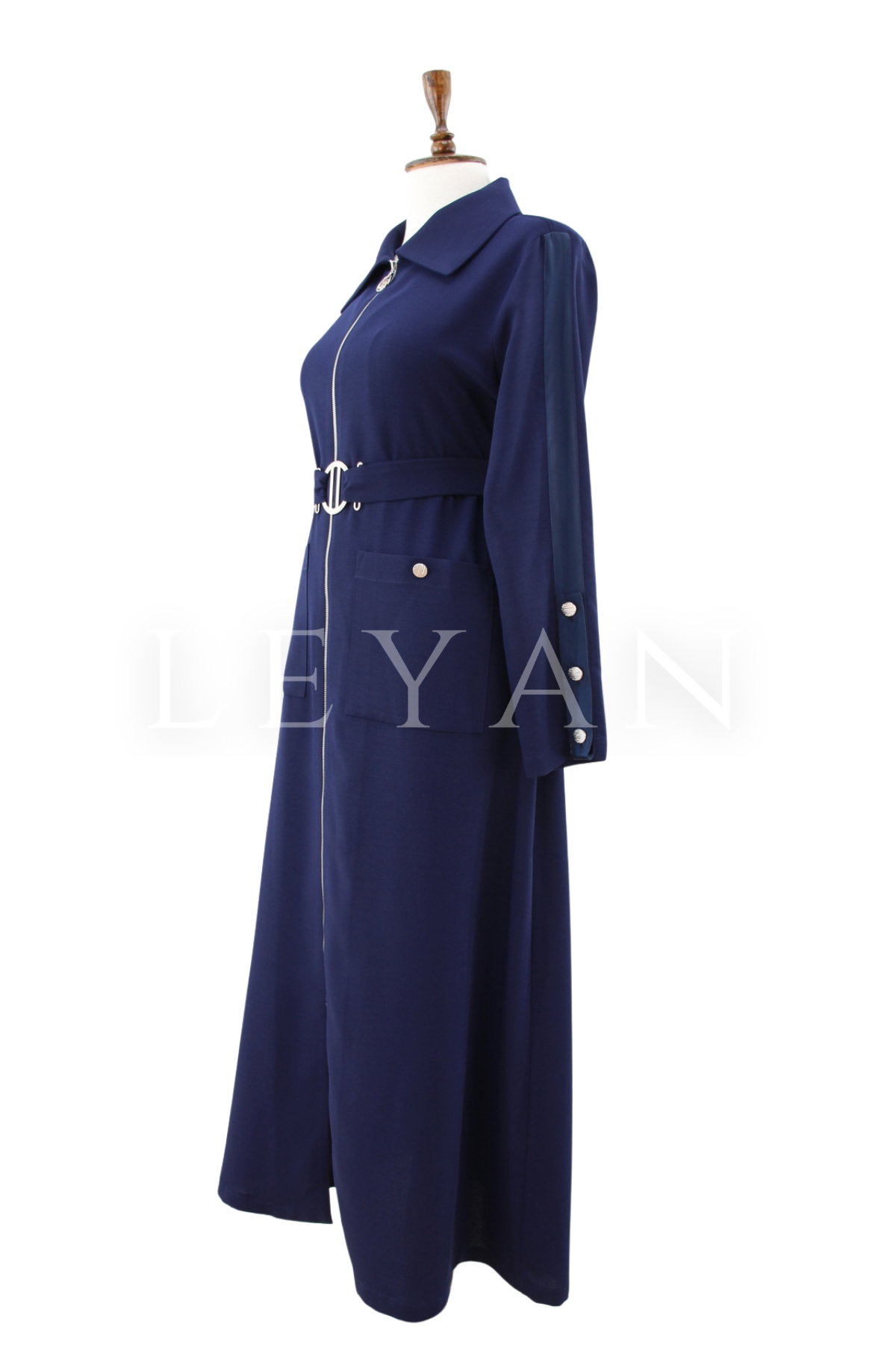 Orhan Store Kolları Şerit Detaylı Kap- LYN04481 Lacivert