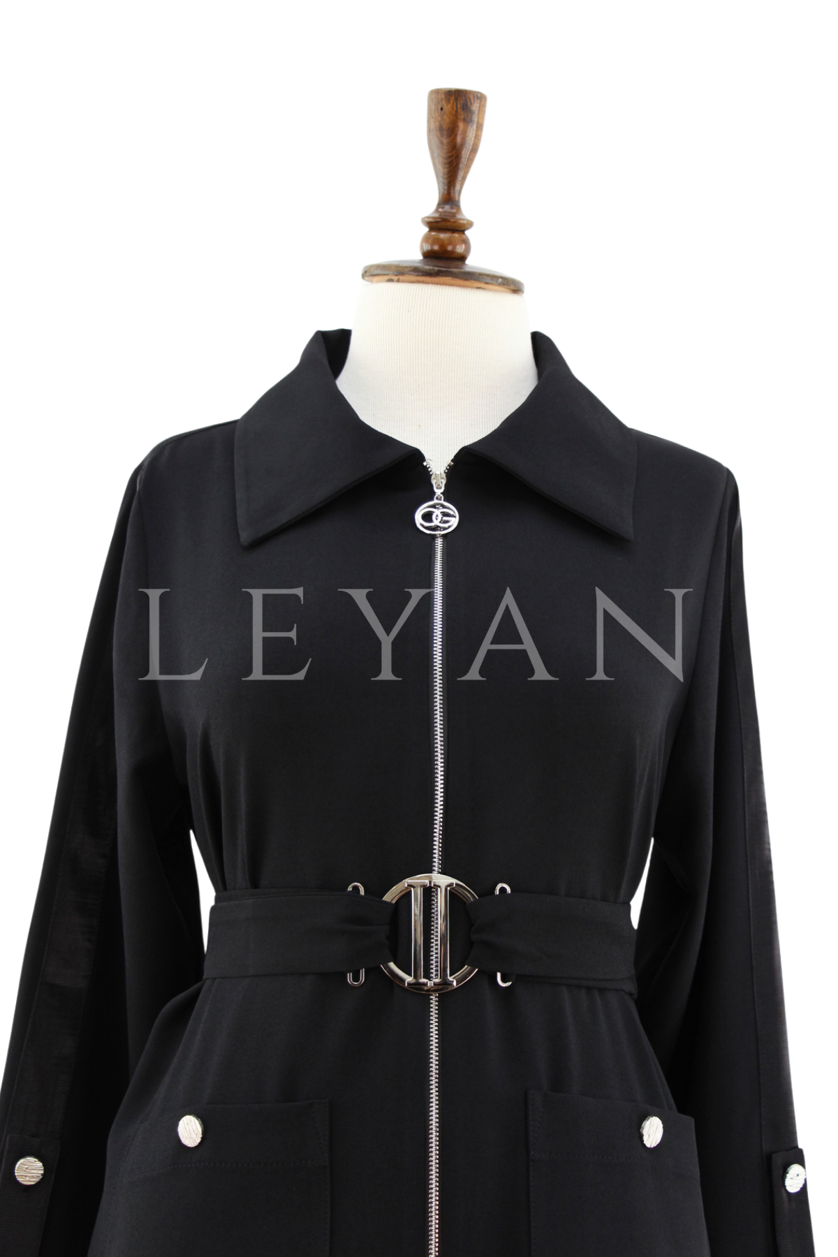 Orhan Store Kolları Şerit Detaylı Kap- LYN04481 Siyah