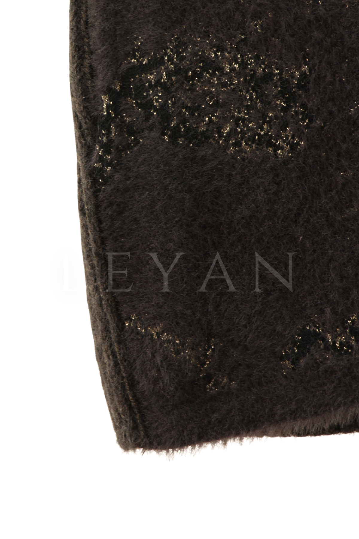 Mutlu Ertan Yılan Desen Triko Yelek- LYN04051 Kahve