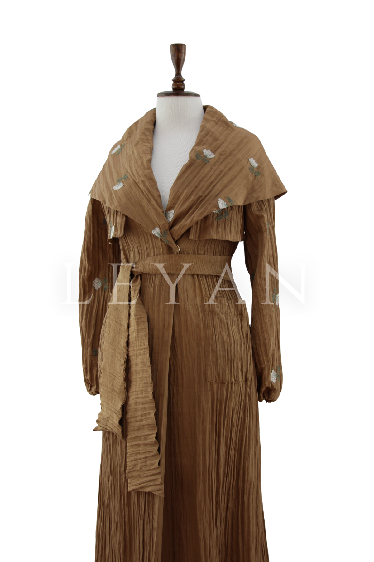 Orhan Store İşlemeli Kap- LYN04489 Kahve