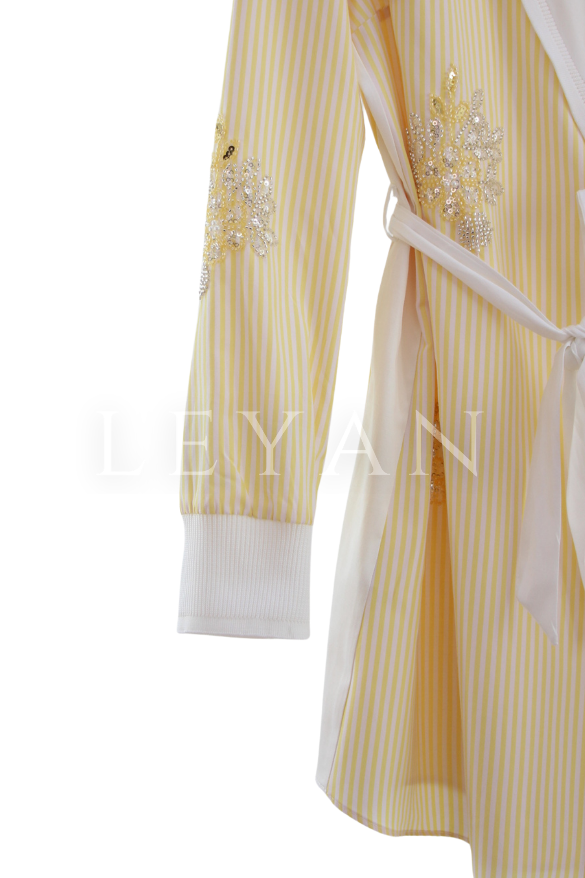 Fuat Gürşen İşleme Detaylı Gömlek Tunik- LYN04490 Sarı