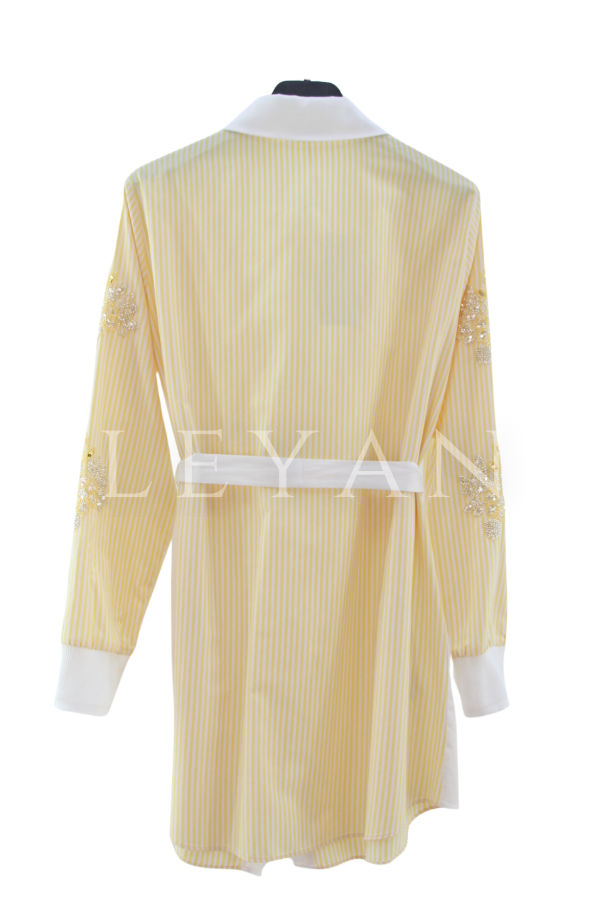 Fuat Gürşen İşleme Detaylı Gömlek Tunik- LYN04490 Sarı