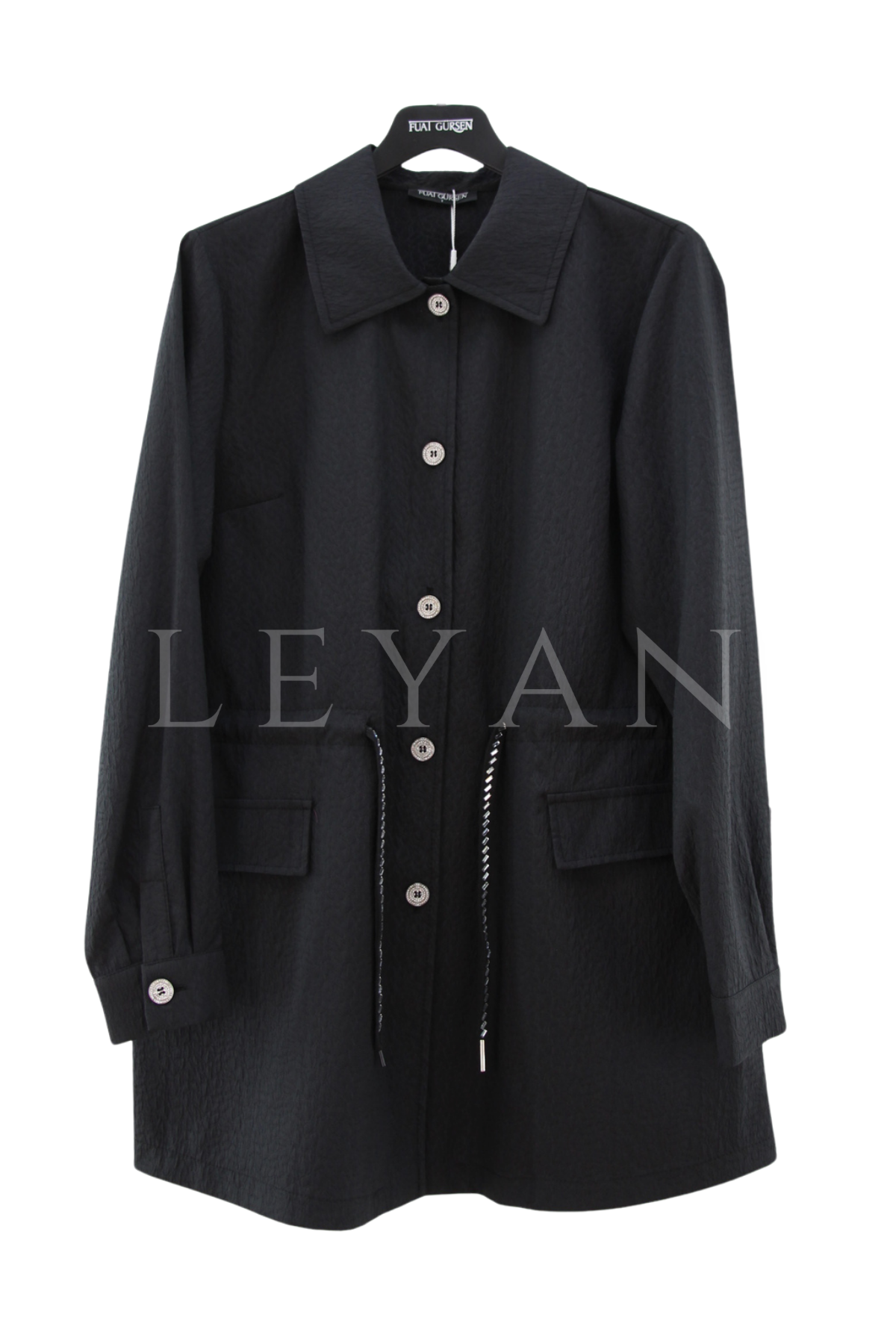 Fuat Gürşen Beli Büzgülü Kap- LYN04491 Siyah