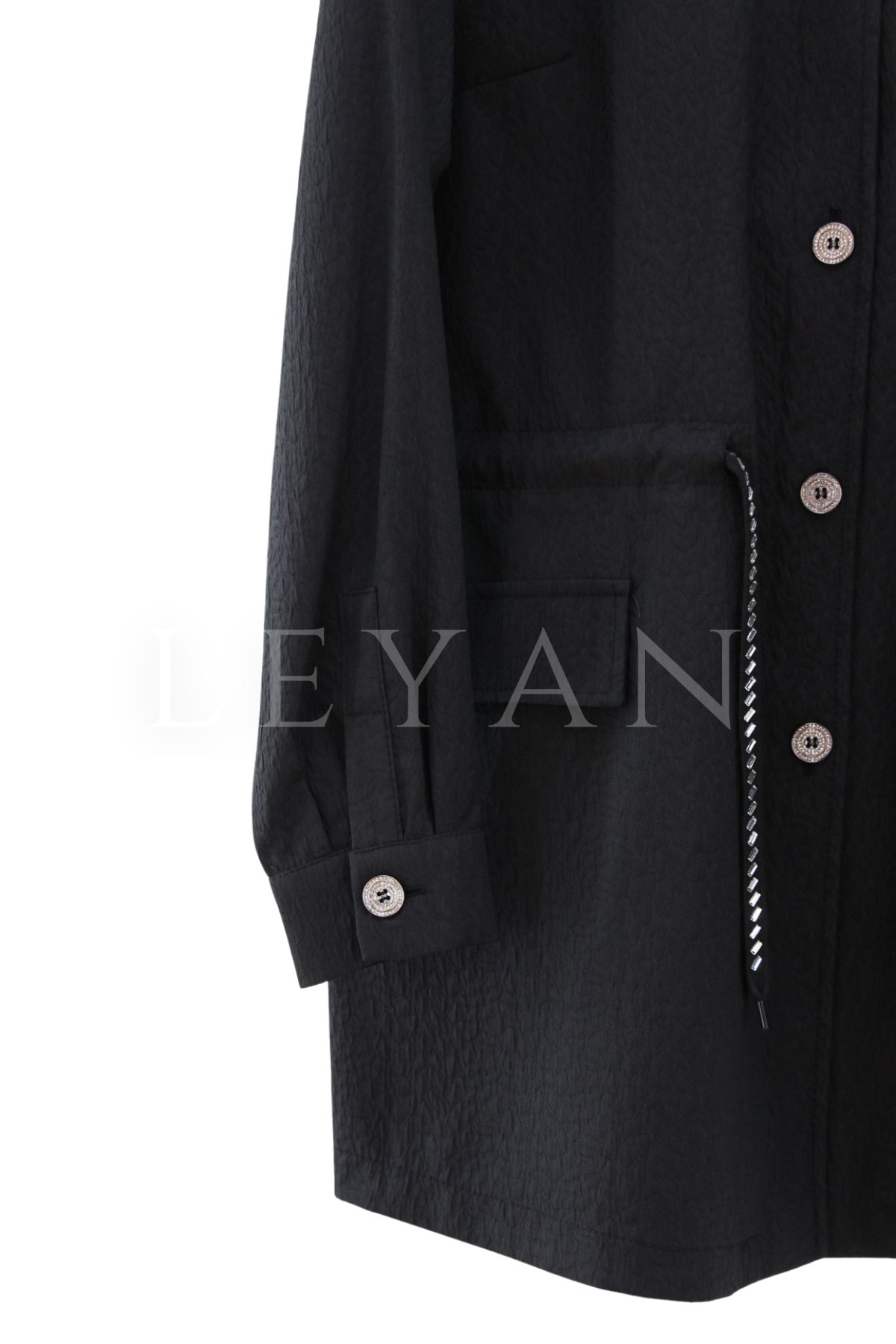 Fuat Gürşen Beli Büzgülü Kap- LYN04491 Siyah