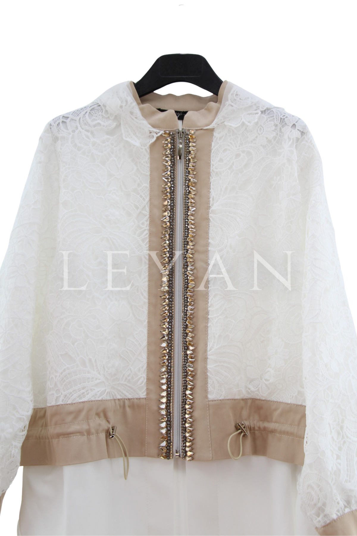 My312 Dantelli Ceket- LYN04494 Bej