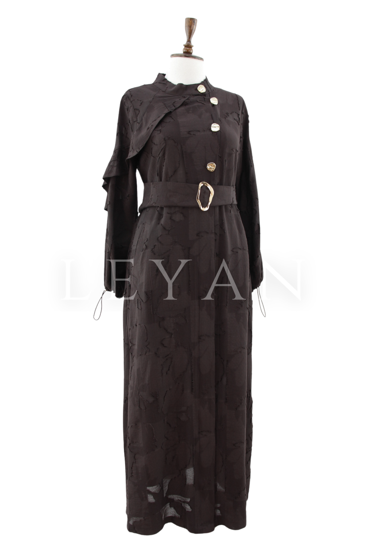 Orhan Store Düğmeli Kap- LYN04497 Kahve