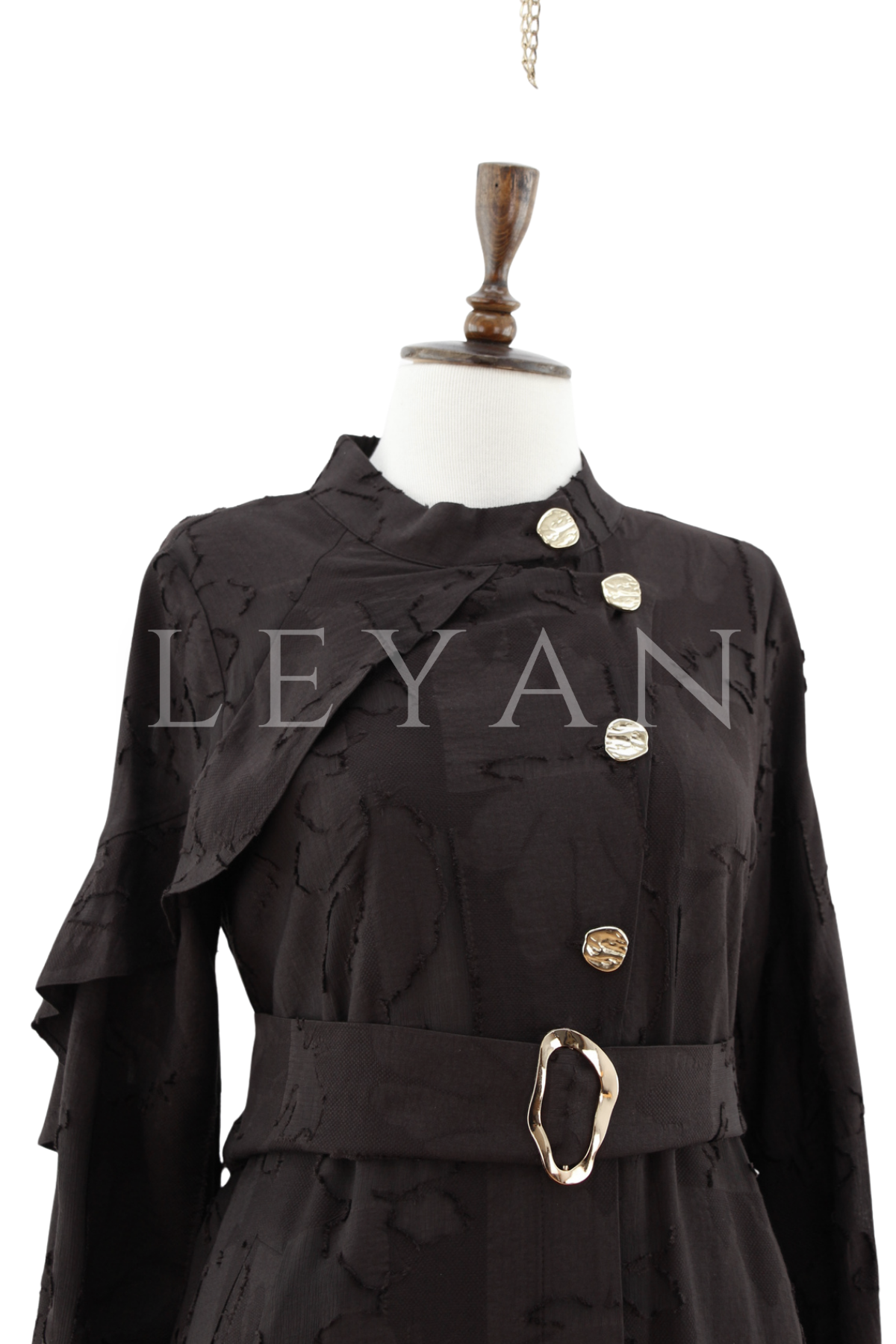 Orhan Store Düğmeli Kap- LYN04497 Kahve