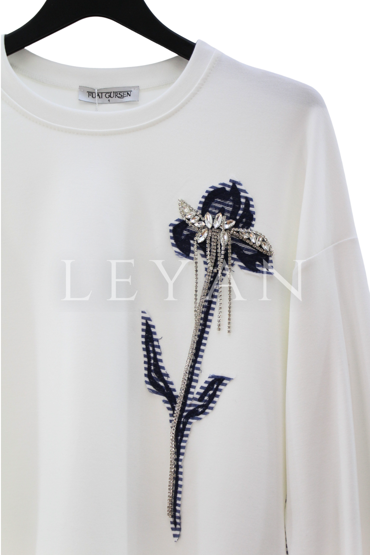 Fuat Gürşen Taş Detaylı Bluz- LYN04498 Ekru