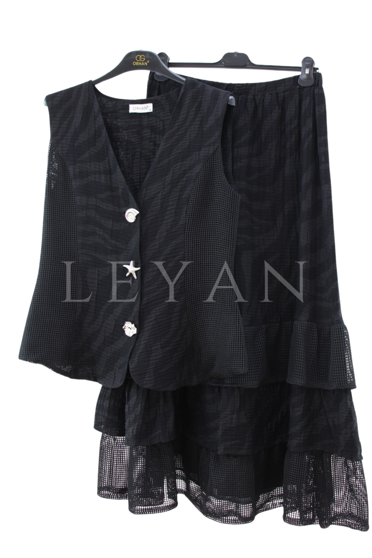 Orhan Store File Detaylı Takım- LYN04500 Siyah