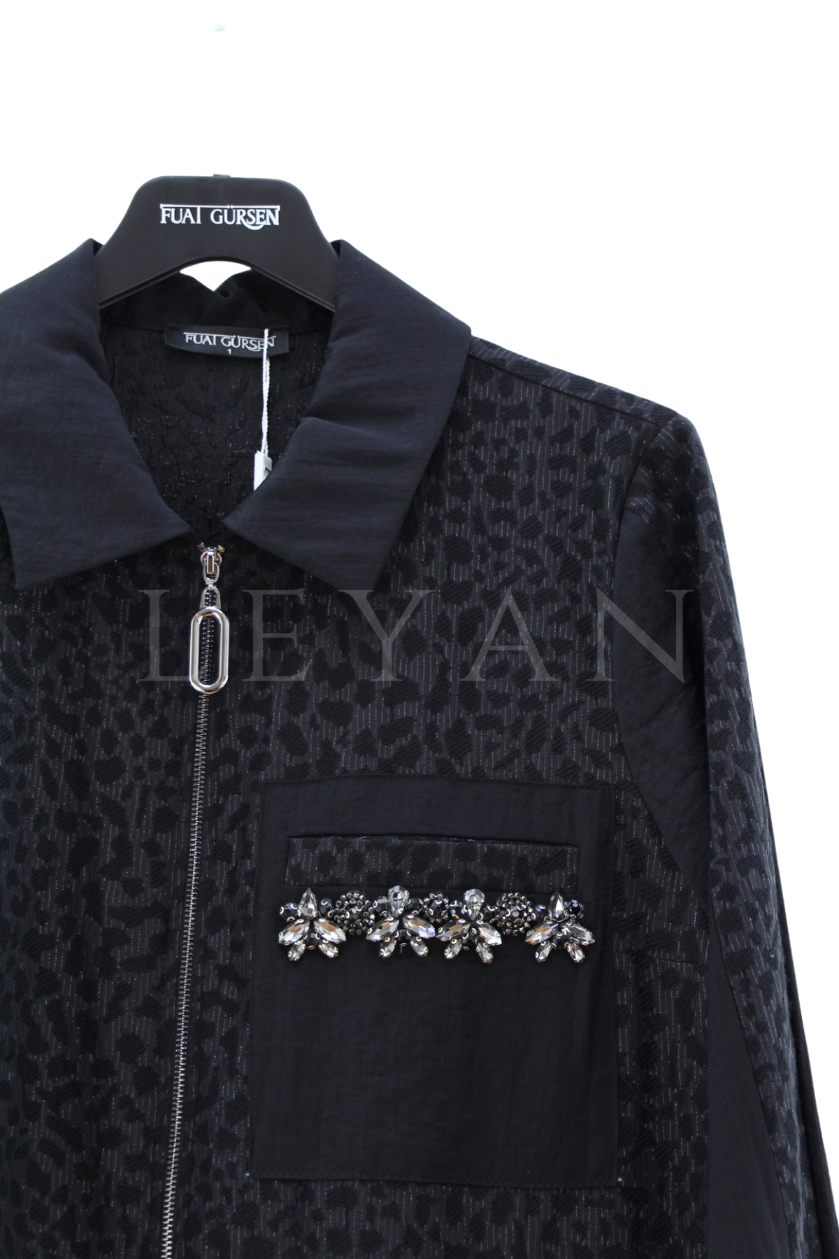 Fuat Gürşen Cebi Taş Detaylı Kap- LYN04503 Siyah