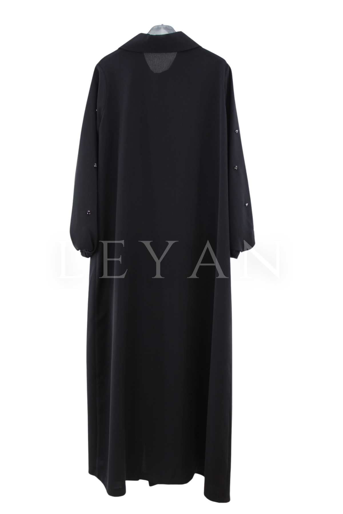 Orhan Store Taş İşlemeli Ferace- LYN04506 Siyah