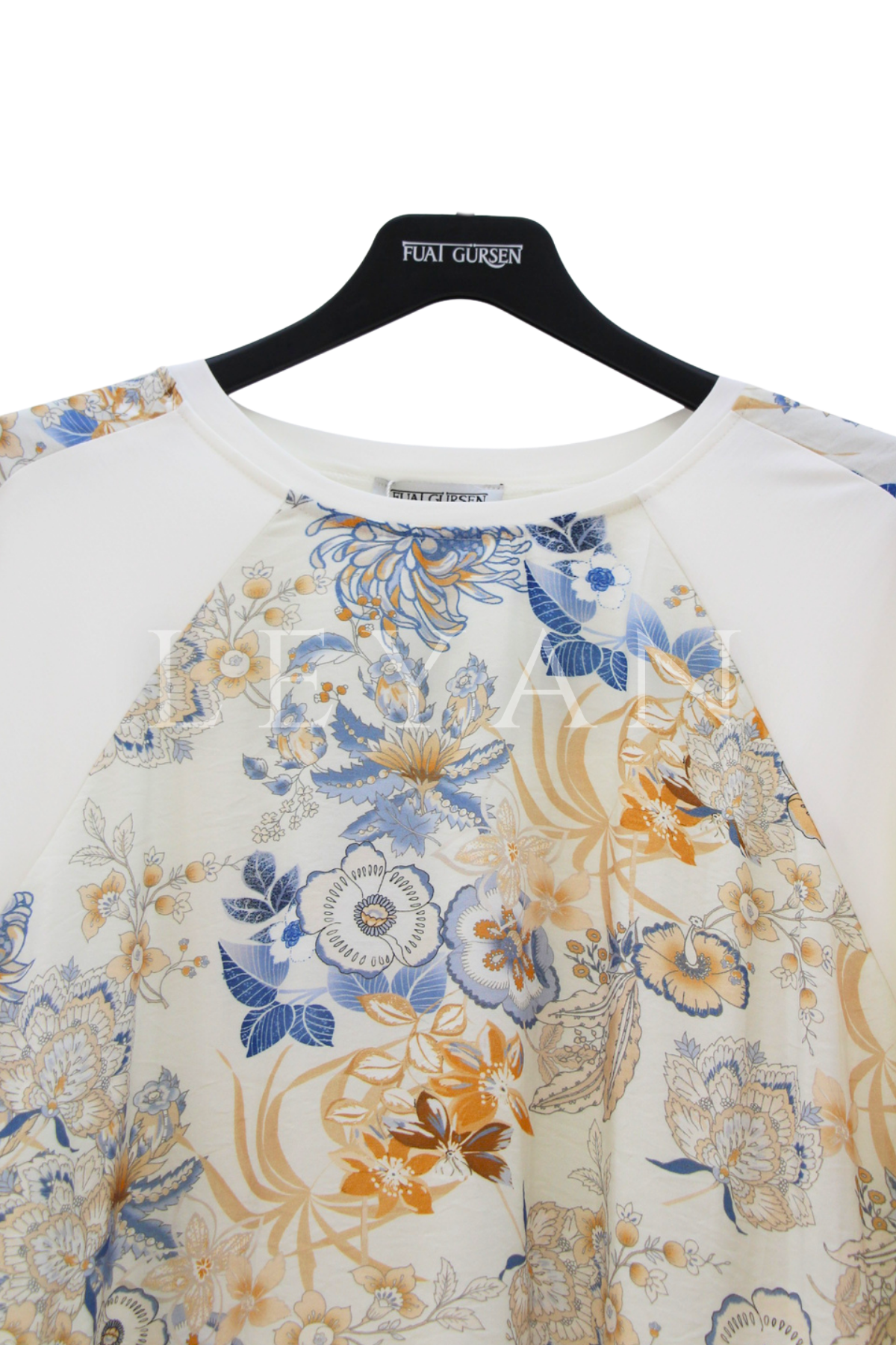 Fuat Gürşen Desenli Tunik- LYN04509 Bej